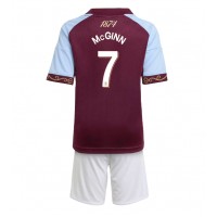 Stroje piłkarskie Aston Villa John McGinn #7 Koszulka Podstawowej dla dzieci 2025-26 Krótki Rękaw (+ szorty)